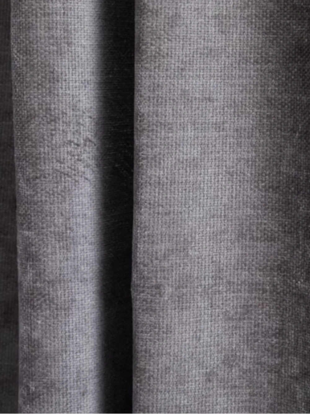 WEST ELM Velvet Tab-Top Curtain Panel in Metal (Gray) 48” x 96” — JUST 1 Panel